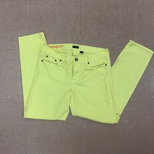 J. Crew Toothpick Pop Color jeans